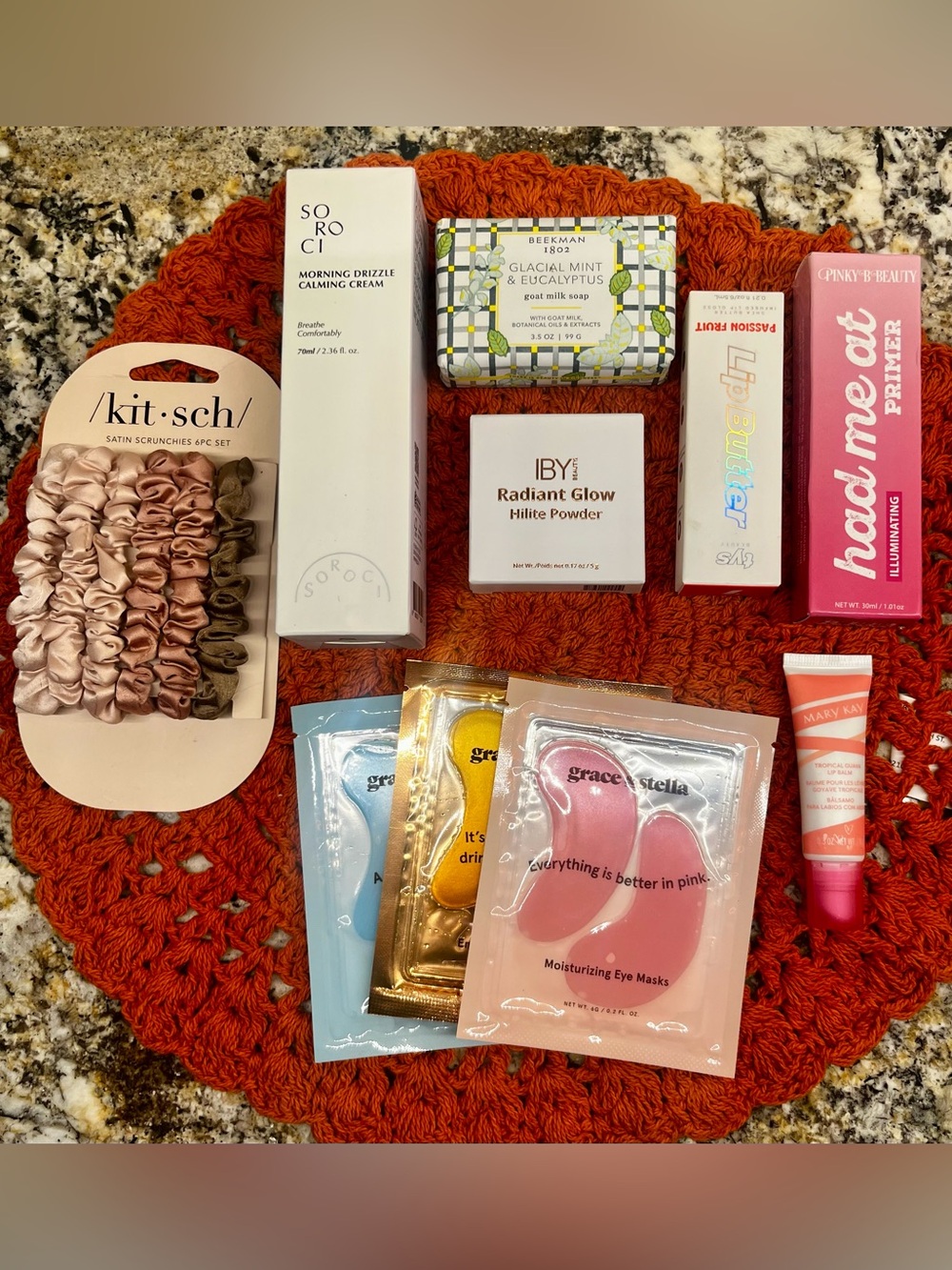 Set of 10 Self Care Items grace & stella Kitsch Beekman Sororci